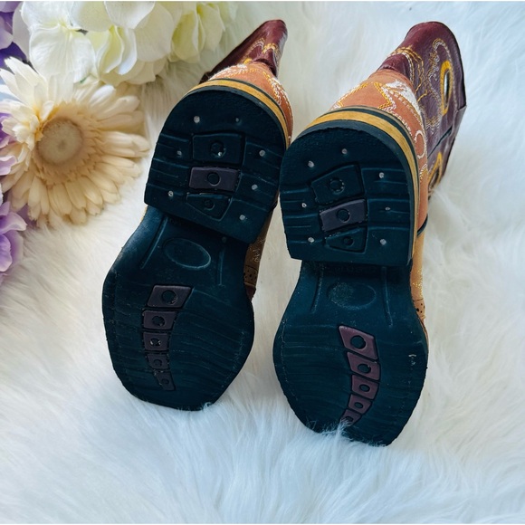 Toddler Old Corral Mexican Horse Embroidered Western Boots - Picture 4 of 6